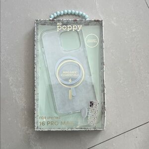 XO Poppy Transparent MagSafe Case for iPhone 16 Pro Max